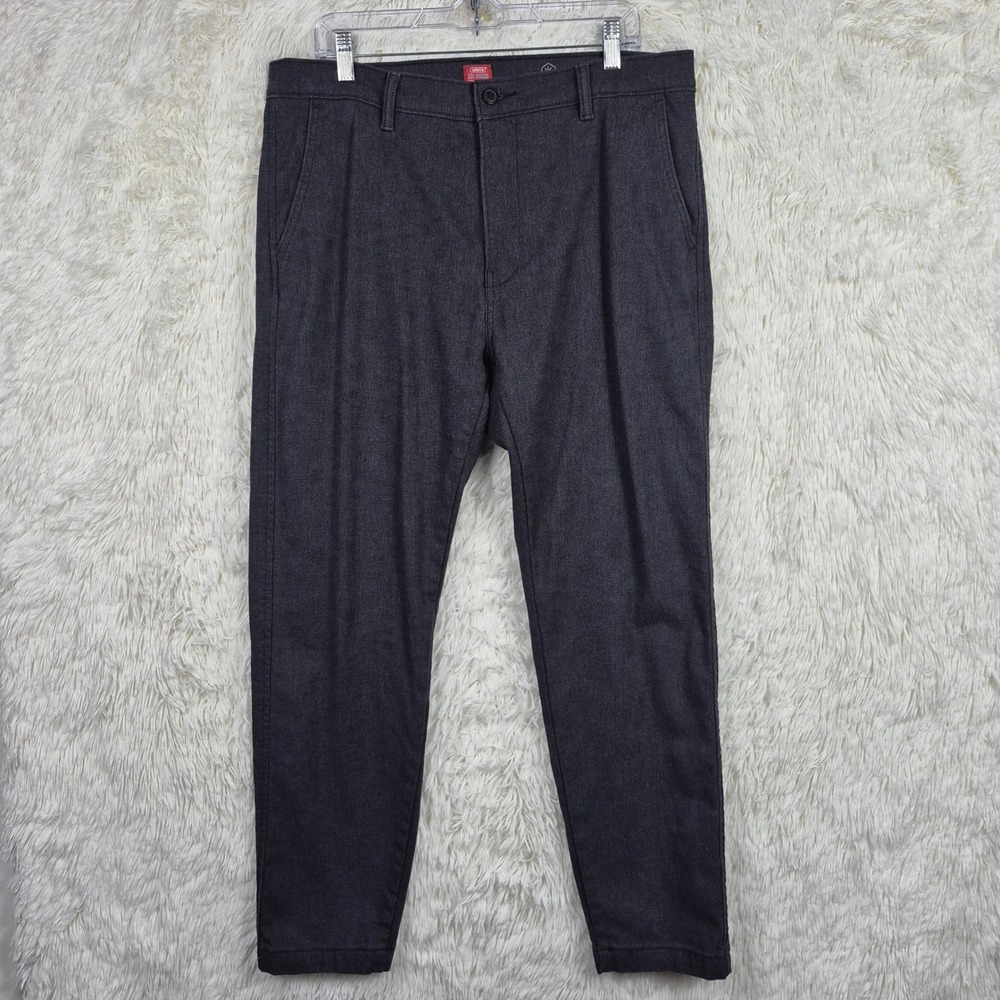 Levis XX Chino Standard Taper Warm Pants Mens 36x32 Charcoal Grey
